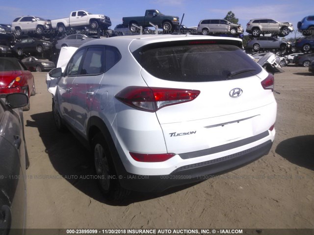 KM8J23A41GU224071 - 2016 HYUNDAI TUCSON SE WHITE photo 3