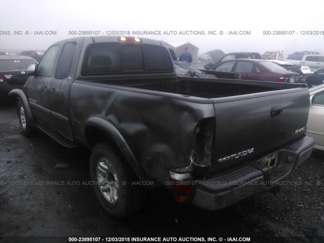 5TBBT44133S410571 - 2003 TOYOTA TUNDRA ACCESS CAB SR5 GRAY photo 3