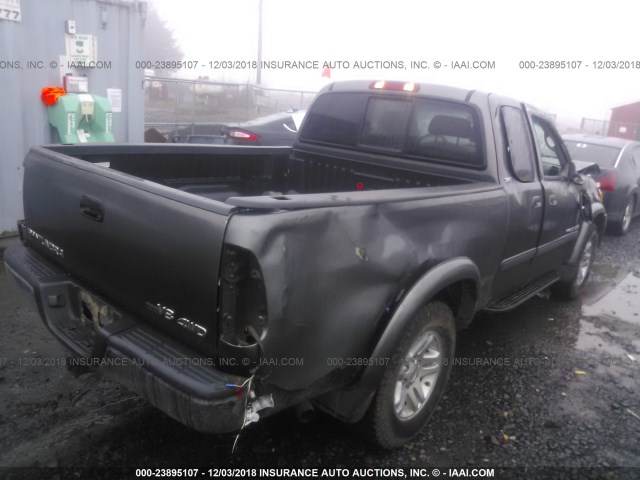 5TBBT44133S410571 - 2003 TOYOTA TUNDRA ACCESS CAB SR5 GRAY photo 4