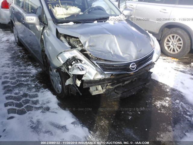 3N1BC1CP4CK289561 - 2012 NISSAN VERSA S/SL SILVER photo 6