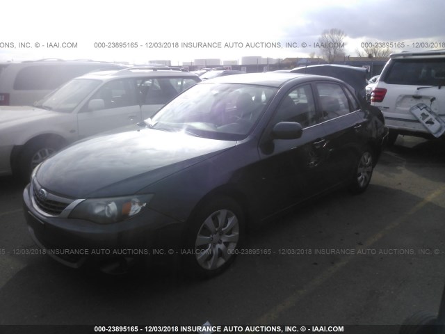 JF1GE61629G502735 - 2009 SUBARU IMPREZA 2.5I BLACK photo 2