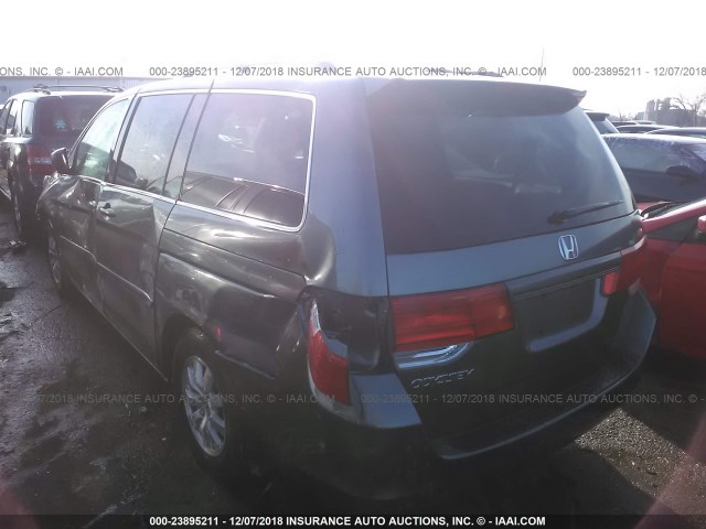 5FNRL3H6XAB085179 - 2010 HONDA ODYSSEY EXL GRAY photo 3