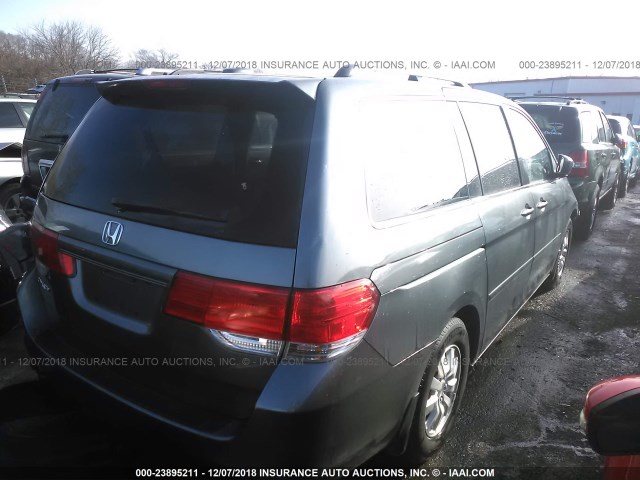 5FNRL3H6XAB085179 - 2010 HONDA ODYSSEY EXL GRAY photo 4