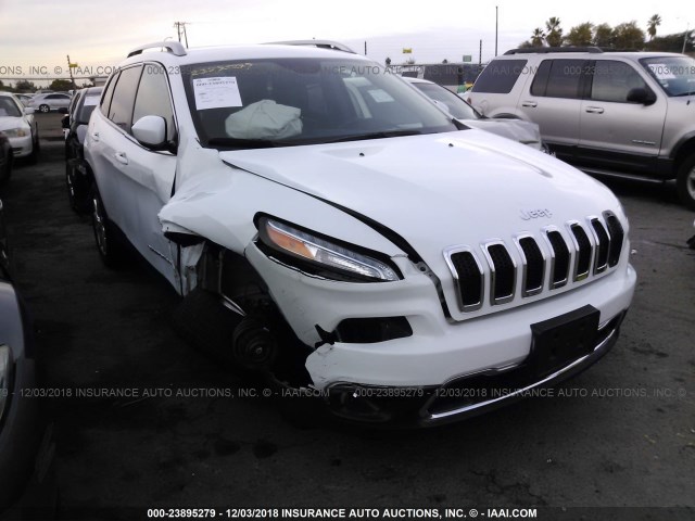 1C4PJLDB7GW362097 - 2016 JEEP CHEROKEE LIMITED WHITE photo 1