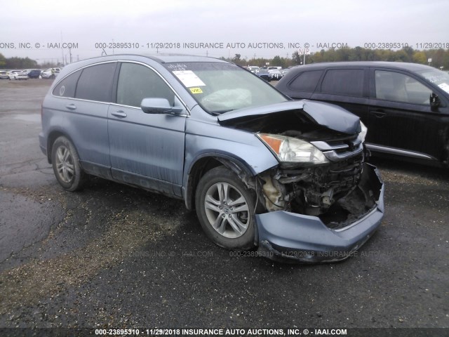 5J6RE3H76BL016422 - 2011 HONDA CR-V EXL Light Blue photo 1