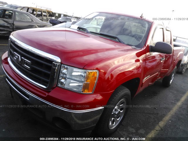 2GTEC19CX91119501 - 2009 GMC SIERRA C1500 RED photo 2