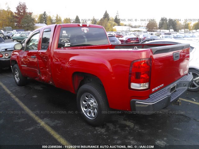 2GTEC19CX91119501 - 2009 GMC SIERRA C1500 RED photo 3