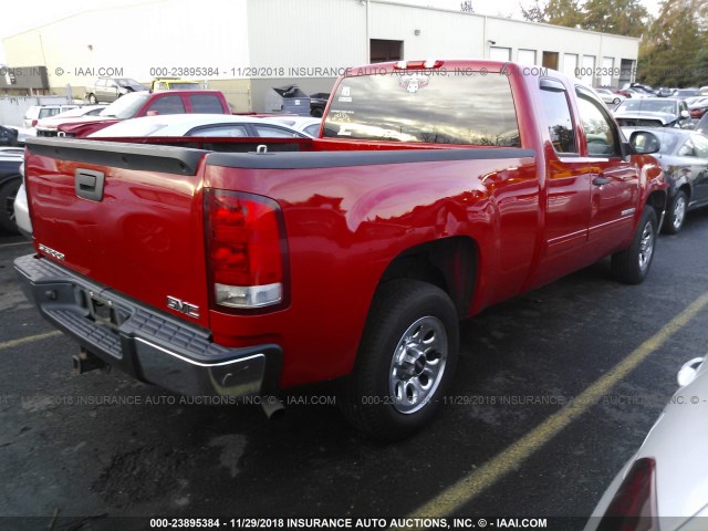 2GTEC19CX91119501 - 2009 GMC SIERRA C1500 RED photo 4