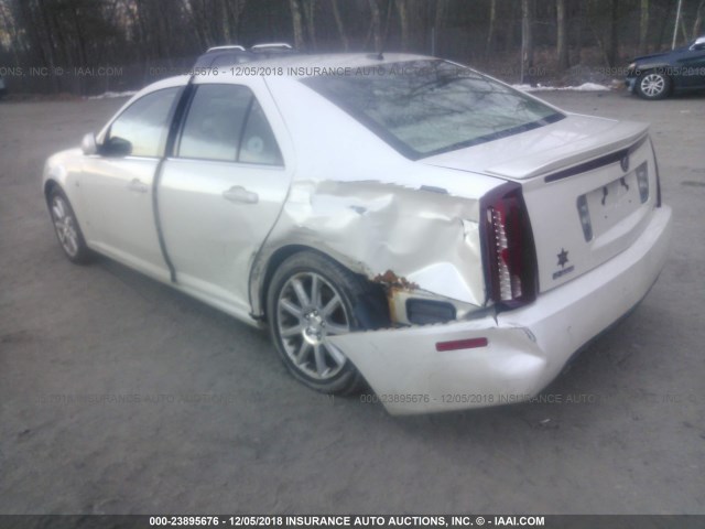 1G6DC67A660139555 - 2006 CADILLAC STS WHITE photo 3