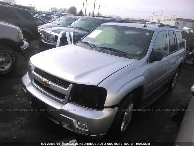 1GNDT13S882141238 - 2008 CHEVROLET TRAILBLAZER LS/LT GRAY photo 2