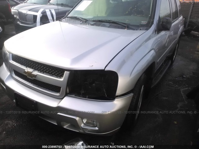 1GNDT13S882141238 - 2008 CHEVROLET TRAILBLAZER LS/LT GRAY photo 6