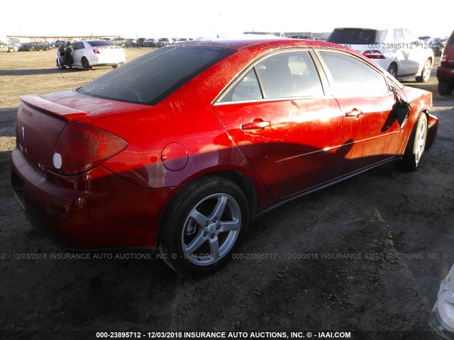 1G2ZG58N774187728 - 2007 PONTIAC G6 SE RED photo 4