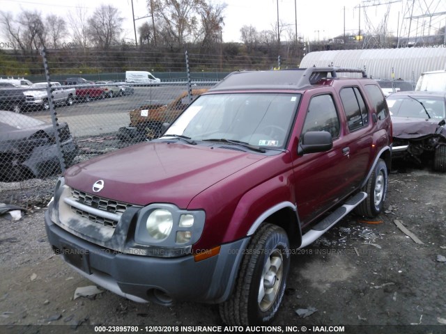 5N1ED28Y83C635451 - 2003 NISSAN XTERRA XE/SE RED photo 2