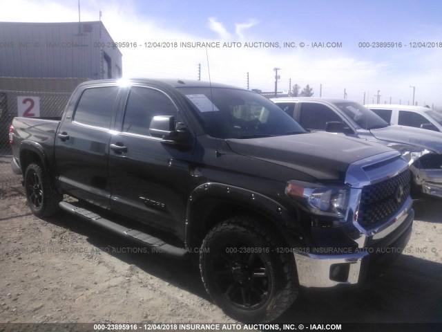 5TFEM5F18JX128308 - 2018 TOYOTA TUNDRA CREWMAX SR5 BLACK photo 1