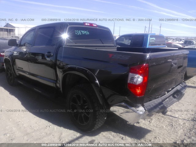 5TFEM5F18JX128308 - 2018 TOYOTA TUNDRA CREWMAX SR5 BLACK photo 3