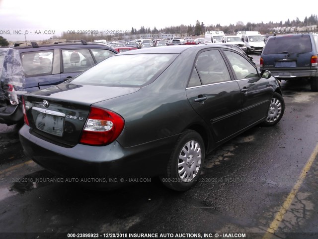 JTDBE32K020061507 - 2002 TOYOTA CAMRY LE/XLE/SE GRAY photo 4