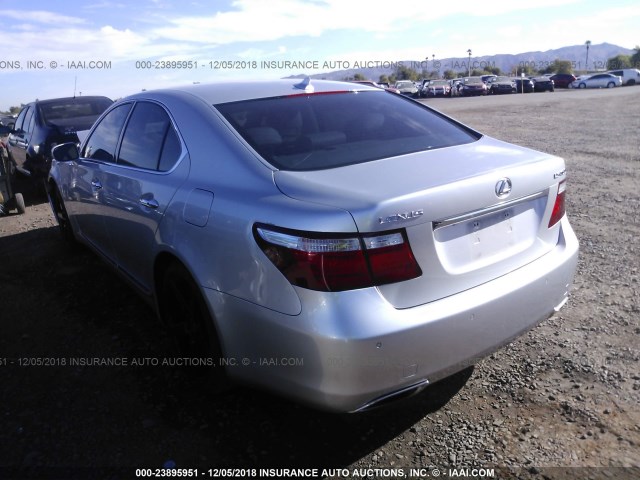 JTHBL46F895091293 - 2009 LEXUS LS 460 SILVER photo 3