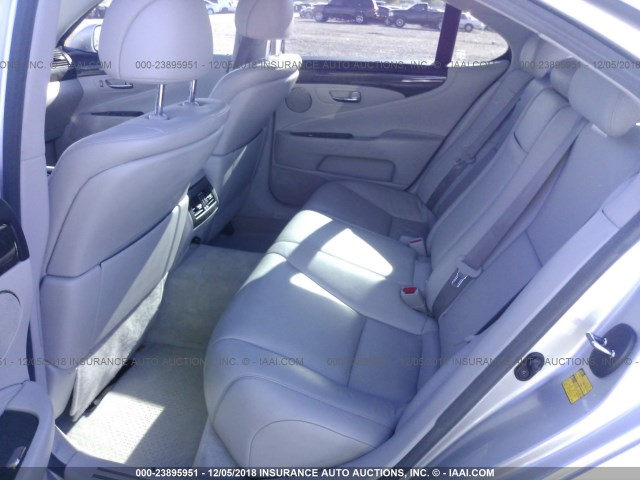 JTHBL46F895091293 - 2009 LEXUS LS 460 SILVER photo 8