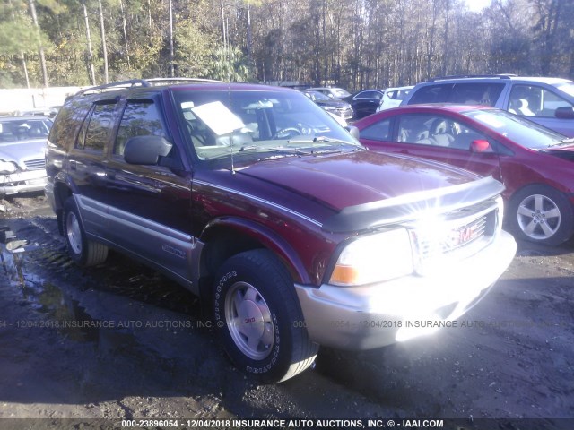 1GKCS13W3Y2252259 - 2000 GMC JIMMY BURGUNDY photo 1