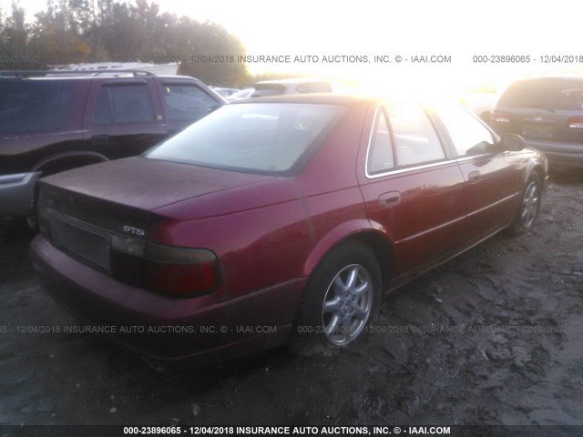 1G6KY5491XU926436 - 1999 CADILLAC SEVILLE STS RED photo 4