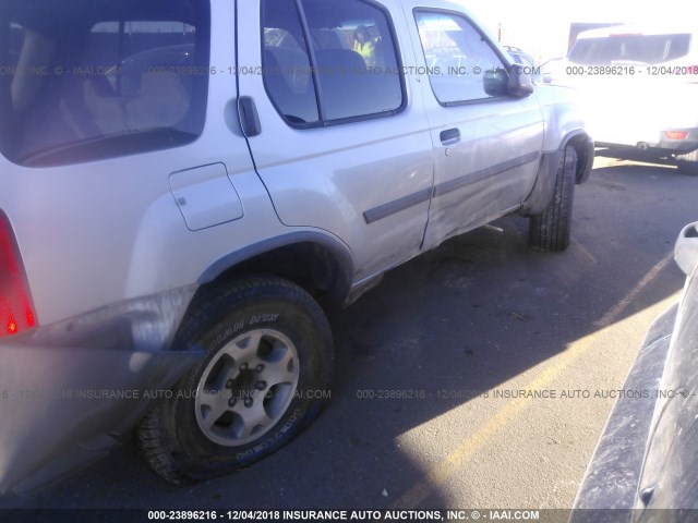 5N1ED28T3YC589720 - 2000 NISSAN XTERRA XE/SE SILVER photo 6