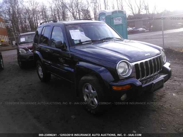 1J4GL58K32W327625 - 2002 JEEP LIBERTY LIMITED BLUE photo 1