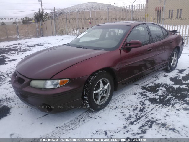 1G2WR5213YF147266 - 2000 PONTIAC GRAND PRIX GTP BURGUNDY photo 2