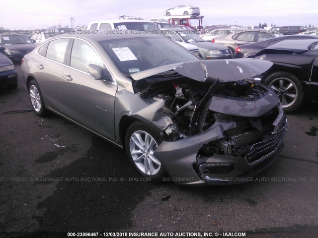 1G1ZF5SU5JF236413 - 2018 CHEVROLET MALIBU HYBRID GRAY photo 1