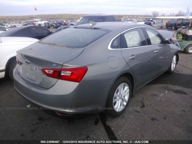 1G1ZF5SU5JF236413 - 2018 CHEVROLET MALIBU HYBRID GRAY photo 4