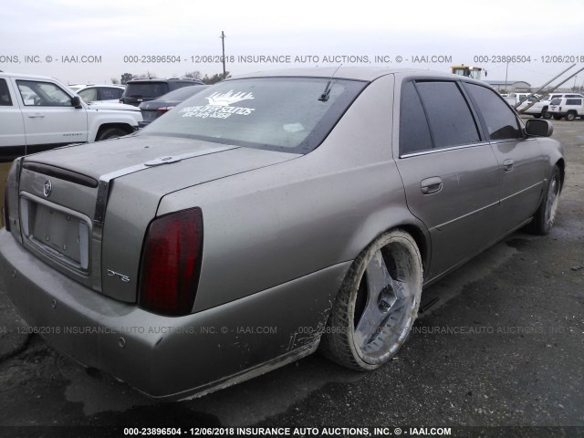 1G6KF57944U242669 - 2004 CADILLAC DEVILLE DTS GRAY photo 4