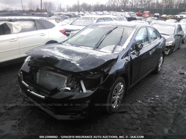 4S3GKAA60J3622440 - 2018 SUBARU IMPREZA BLACK photo 2