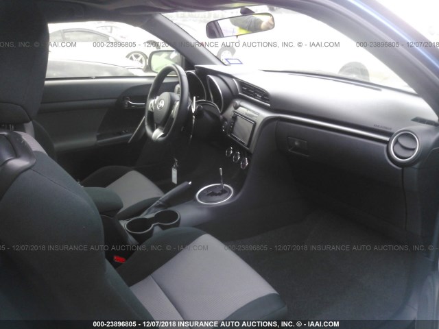 JTKJF5C76GJ021537 - 2016 TOYOTA SCION TC BLUE photo 5