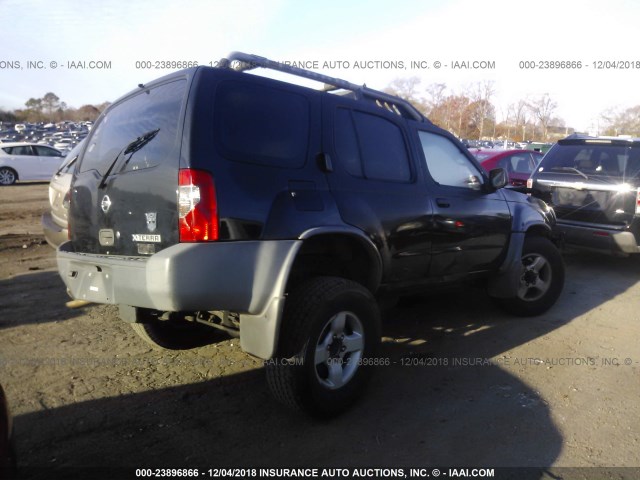 5N1ED28Y94C634164 - 2004 NISSAN XTERRA XE/SE BLACK photo 4