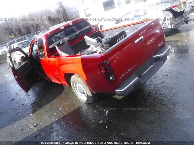 1GTCS199398136586 - 2009 GMC CANYON RED photo 3