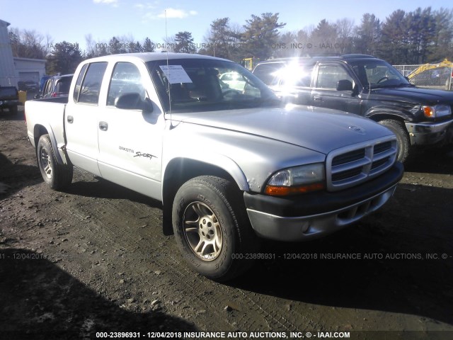 1B7HG2AN51S311899 - 2001 DODGE DAKOTA QUAD GRAY photo 1