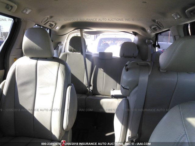 5TDYK3DCXDS296246 - 2013 TOYOTA SIENNA XLE/LIMITED GRAY photo 8