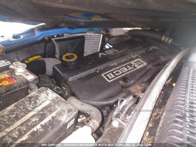 KL1TD666X7B734134 - 2007 CHEVROLET AVEO LS BLUE photo 10