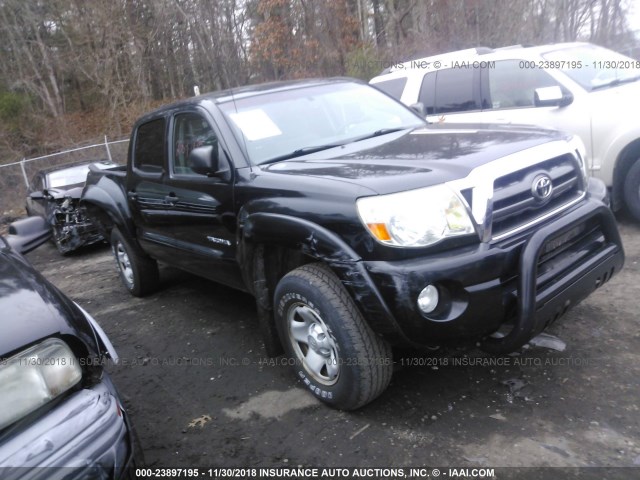 3TMLU42N09M028442 - 2009 TOYOTA TACOMA DOUBLE CAB BLACK photo 1