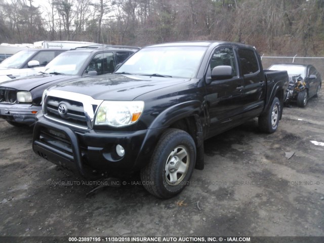 3TMLU42N09M028442 - 2009 TOYOTA TACOMA DOUBLE CAB BLACK photo 2