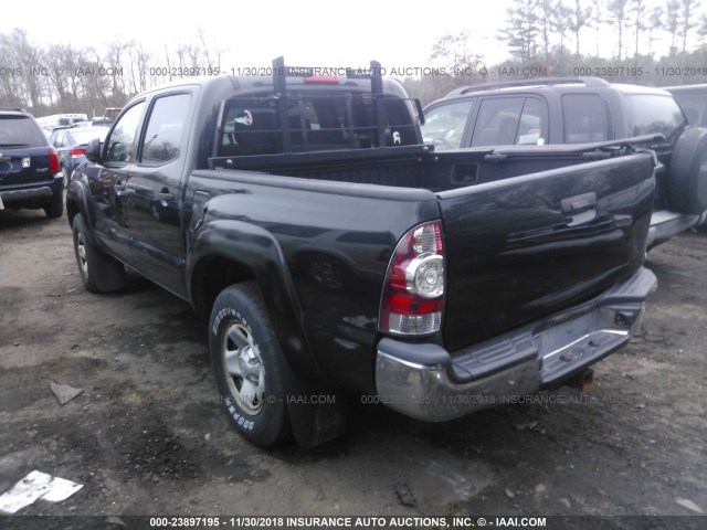 3TMLU42N09M028442 - 2009 TOYOTA TACOMA DOUBLE CAB BLACK photo 3