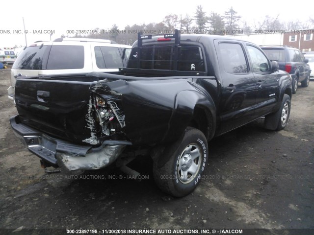 3TMLU42N09M028442 - 2009 TOYOTA TACOMA DOUBLE CAB BLACK photo 4