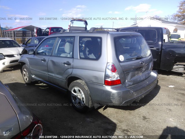 JF1SG63647H724542 - 2007 SUBARU FORESTER 2.5X/SPORTS 2.5X GRAY photo 3