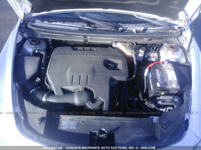 1G1ZC5EB1AF304578 - 2010 CHEVROLET MALIBU 1LT 银色 照片 10