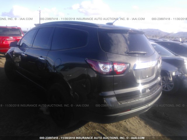 1GNKRFED6GJ168184 - 2016 CHEVROLET TRAVERSE LS BLACK photo 3