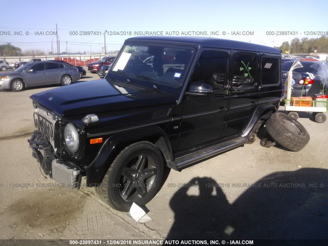 WDCYC3KF1HX270543 - 2017 MERCEDES-BENZ G 550 BLACK photo 2