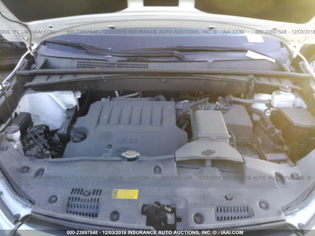 5TDKKRFH1FS057267 - 2015 TOYOTA HIGHLANDER XLE თეთრი ფოტო 10