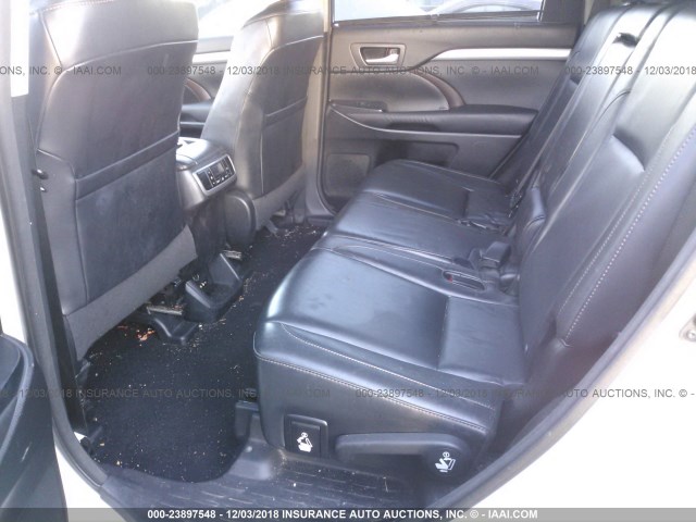 5TDKKRFH1FS057267 - 2015 TOYOTA HIGHLANDER XLE თეთრი ფოტო 8
