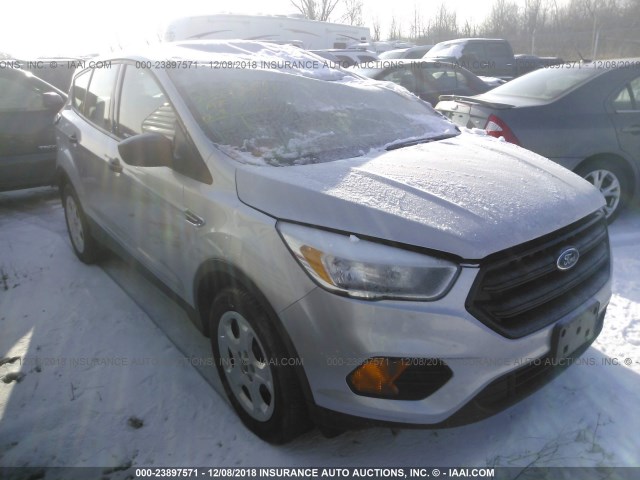 1FMCU0F70HUC08014 - 2017 FORD ESCAPE S SILVER photo 1