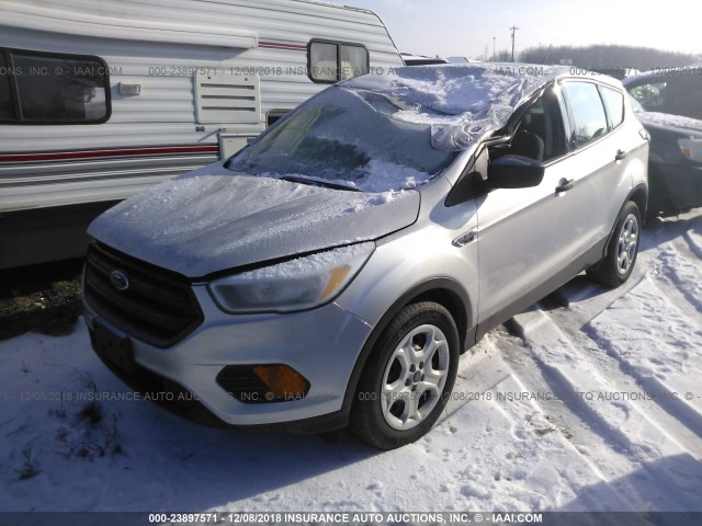 1FMCU0F70HUC08014 - 2017 FORD ESCAPE S SILVER photo 2