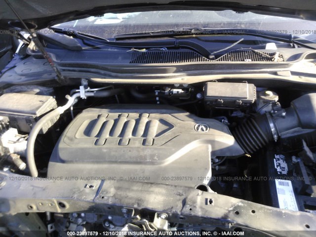 5FRYD4H69GB051711 - 2016 ACURA MDX TECHNOLOGY BLUE photo 10